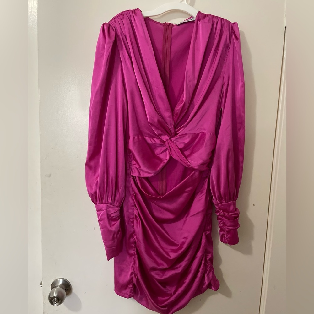 Hot pink dress